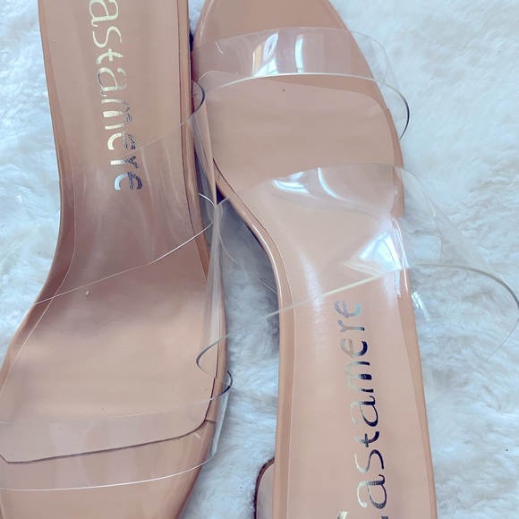 Castamere Womens Chunky Block Mid Heels Sandals Slip On Size 12 - Picture 5 of 11